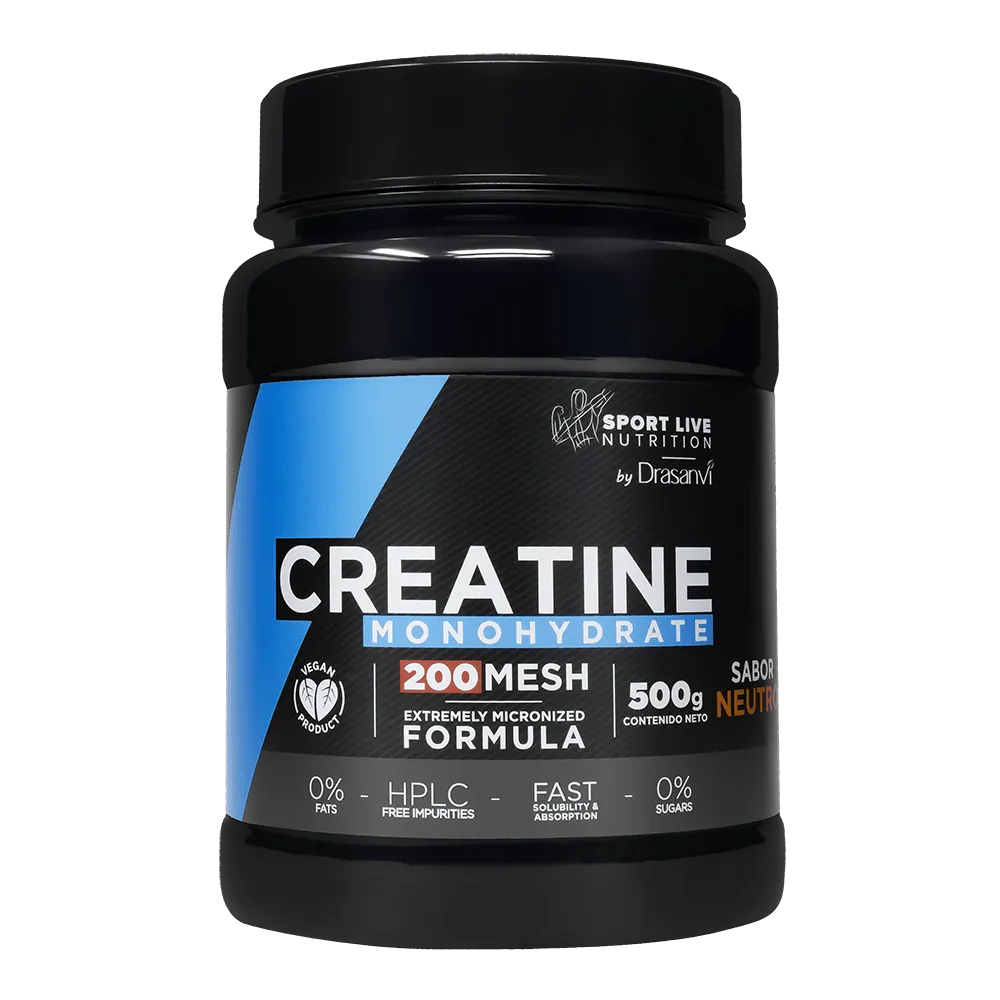 Creatina Monohidratada 200 MESH Drasanvi sabor neutro micronizado 500 g