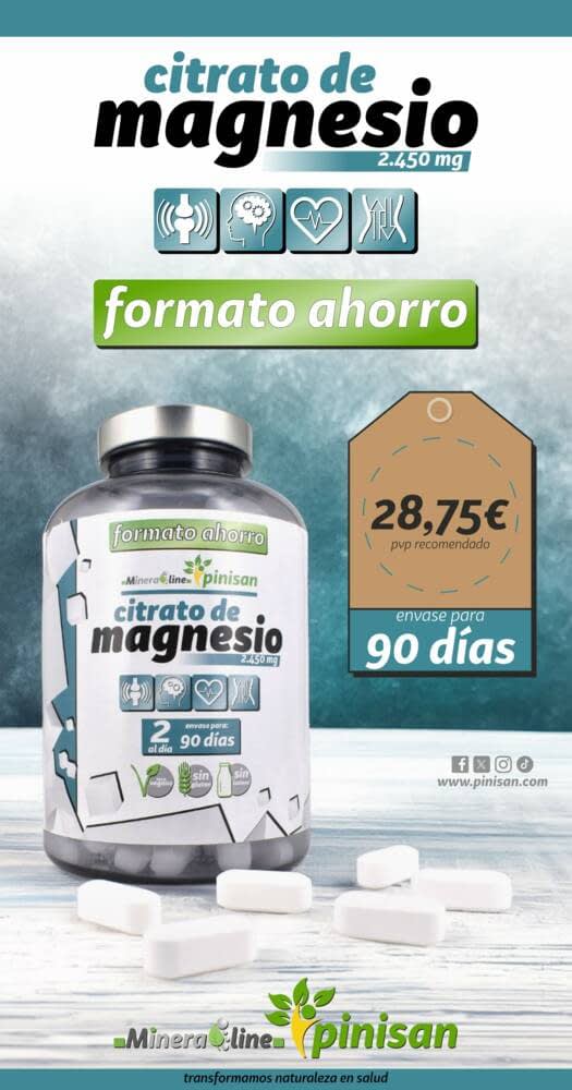 Citrato de Magnesio 180 comprimidos