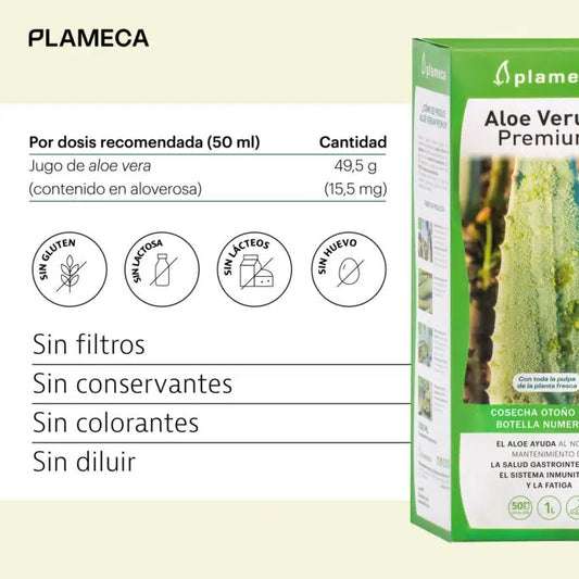 Ingredientes Envase aloe verum premium jugo de aloe natural