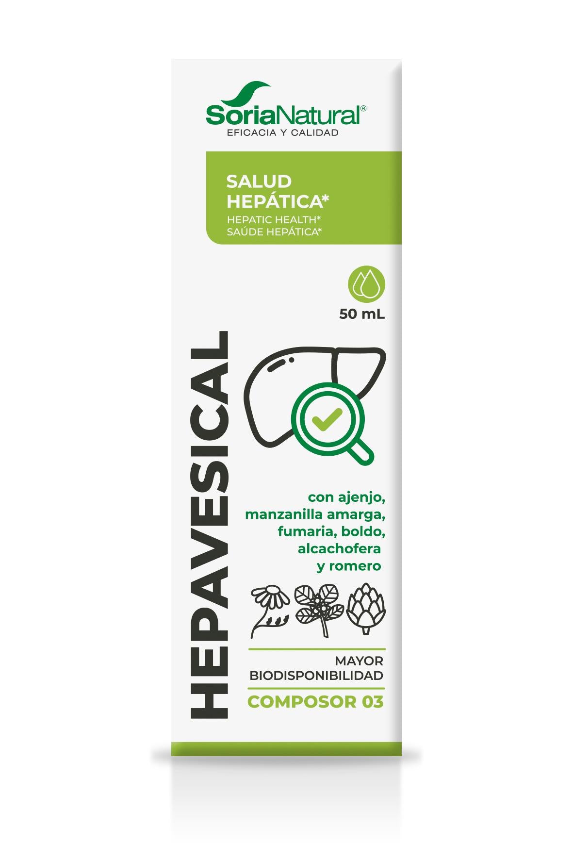 Hepavesical Composor 03 de Soria Natural extracto hígado hepático