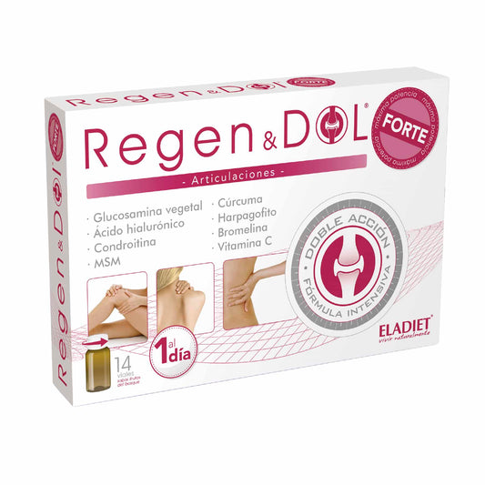Regendol Forte Eladiet 14 viales complemento para articulaciones con glucosamina condroitina MSM y ácido hialurónico