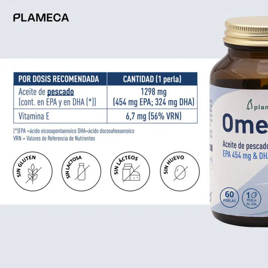 Ingredientes Omega 3 plameca suplemento natural