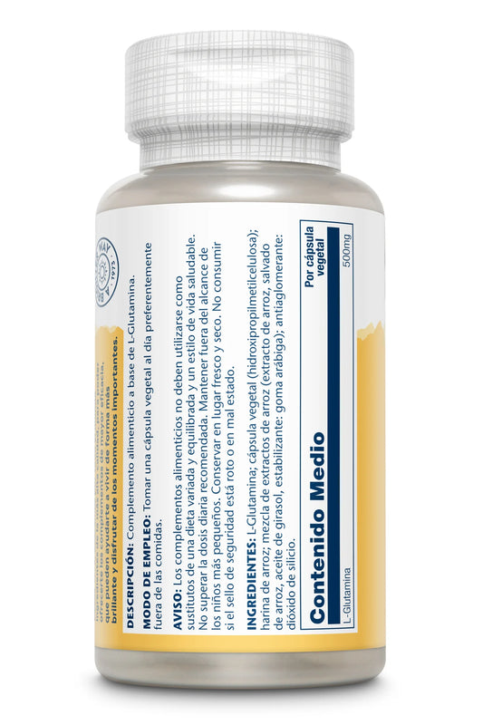 L-GLUTAMINA 500 MG SOLARAY cápsulas