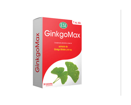 ginkgomax esi ginkgo biloba 240 mg suplemento circulacion cerebral memoria