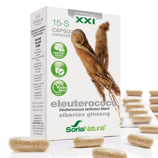 Eleuterococo cápsulas Soria Natural Vitalidad Energía