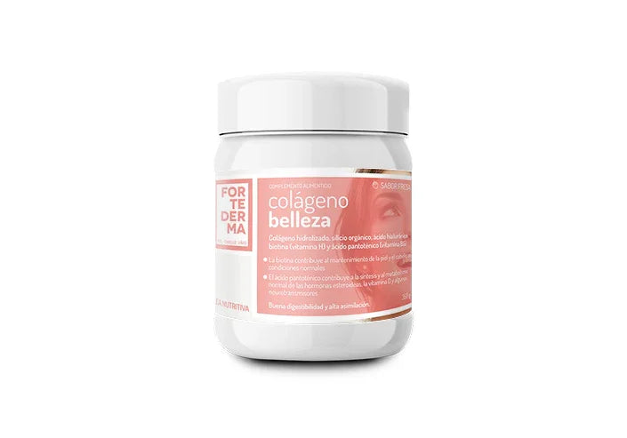 Suplemento natural Colágeno Belleza con vitaminas para salud y piel.