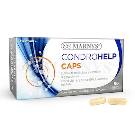 Caja de cápsulas Condrohelp Marnys, suplemento con sulfato de condroitina y glucosamina