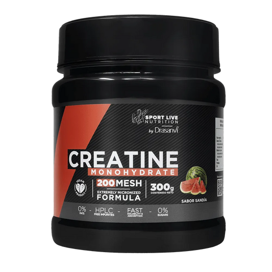 Creatina Monohidratada 200 MESH Drasanvi sabor sandia micronizado 300 g