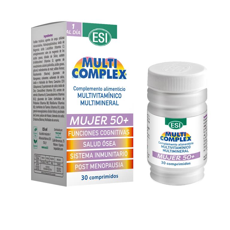 multivitaminico hombre mujer +50 ESI multicomplex vitaminas energía defensas adultos multivitaminas completas para cansancio sistema inmune
