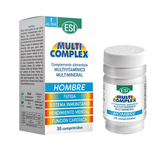 multivitaminico hombre mujer +50 ESI multicomplex vitaminas energía defensas adultos multivitaminas completas para cansancio sistema inmune