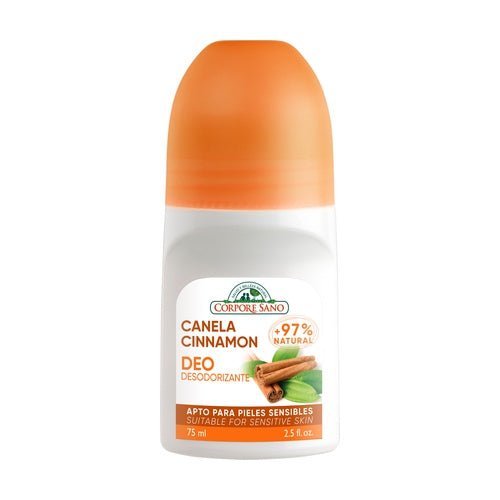Desodorante roll on natural Corpore Sano sin aluminio canela piel sensible