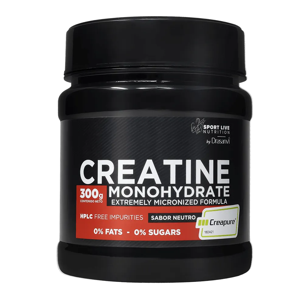 Creatina Creapure Drasanvi 300 g Monohidratada y Micronizada sabor neutro