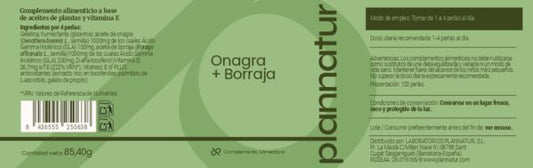 Onagra + Borraja + Vitamina E