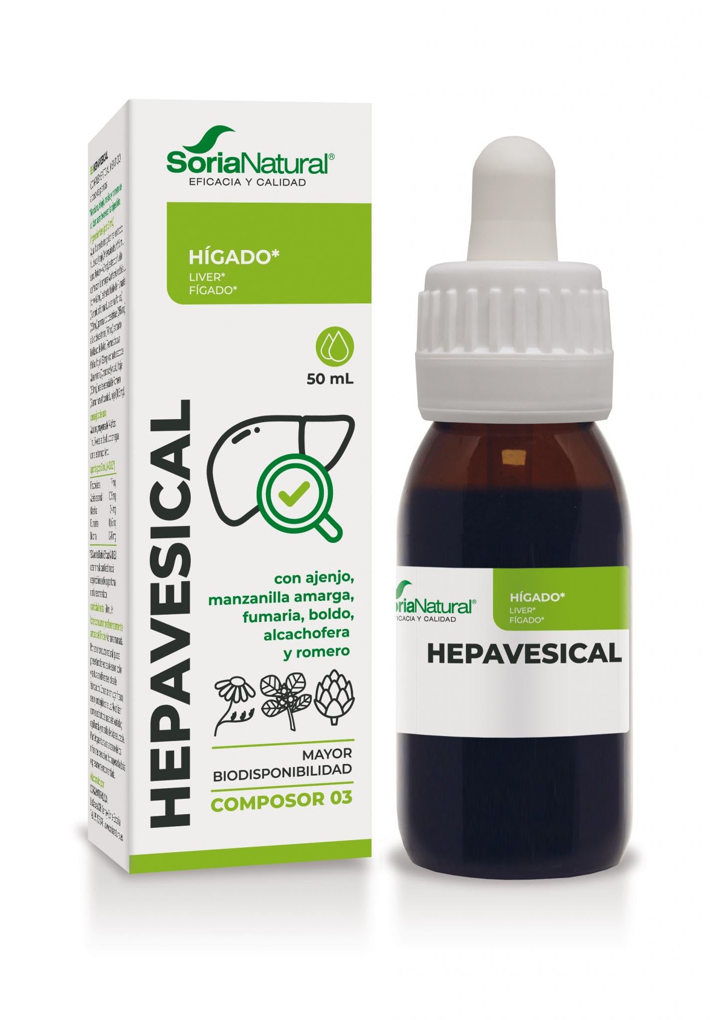 Hepavesical Composor 03 de Soria Natural extracto hígado hepático