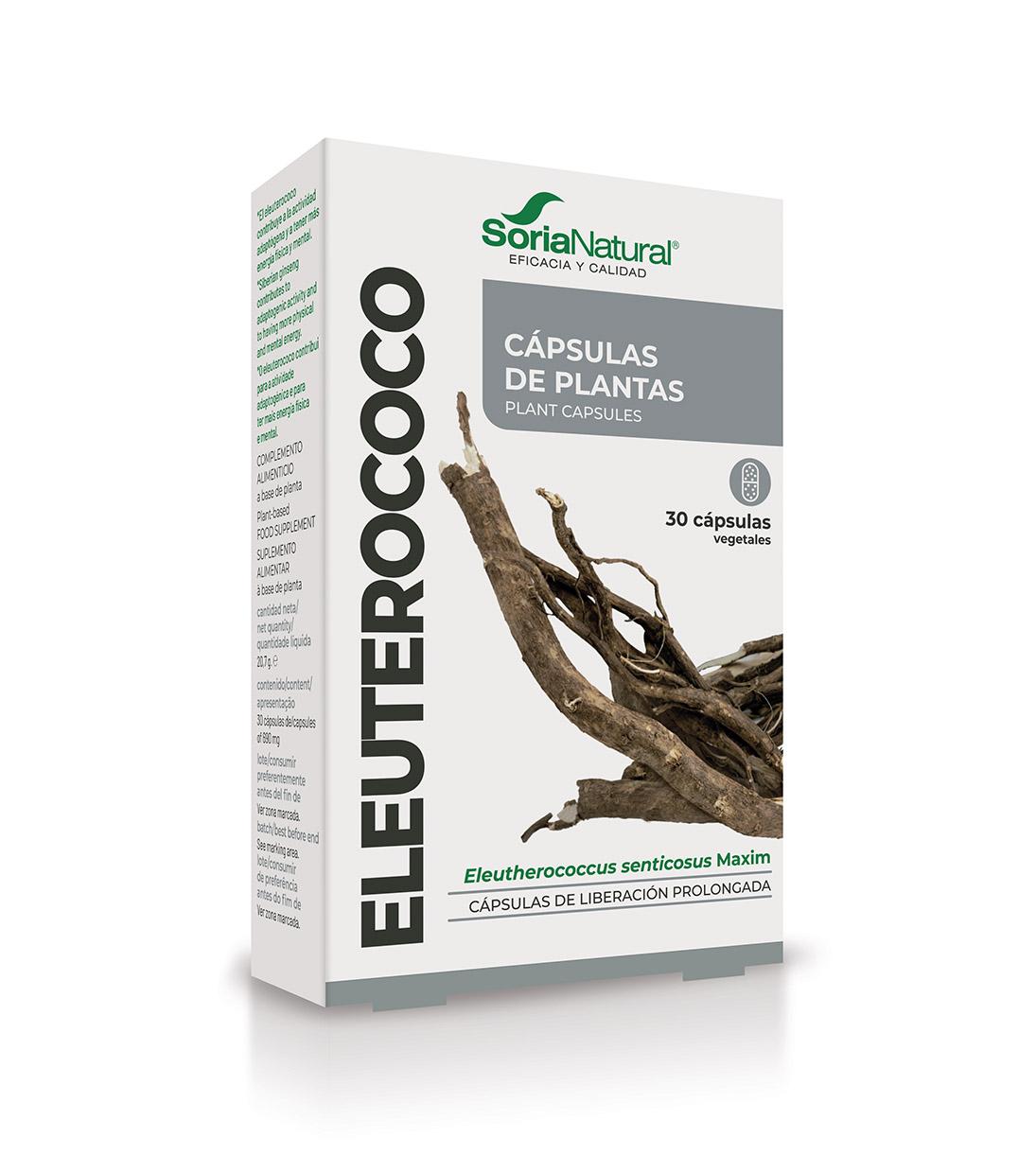 Eleuterococo cápsulas Soria Natural  Vitalidad Energía