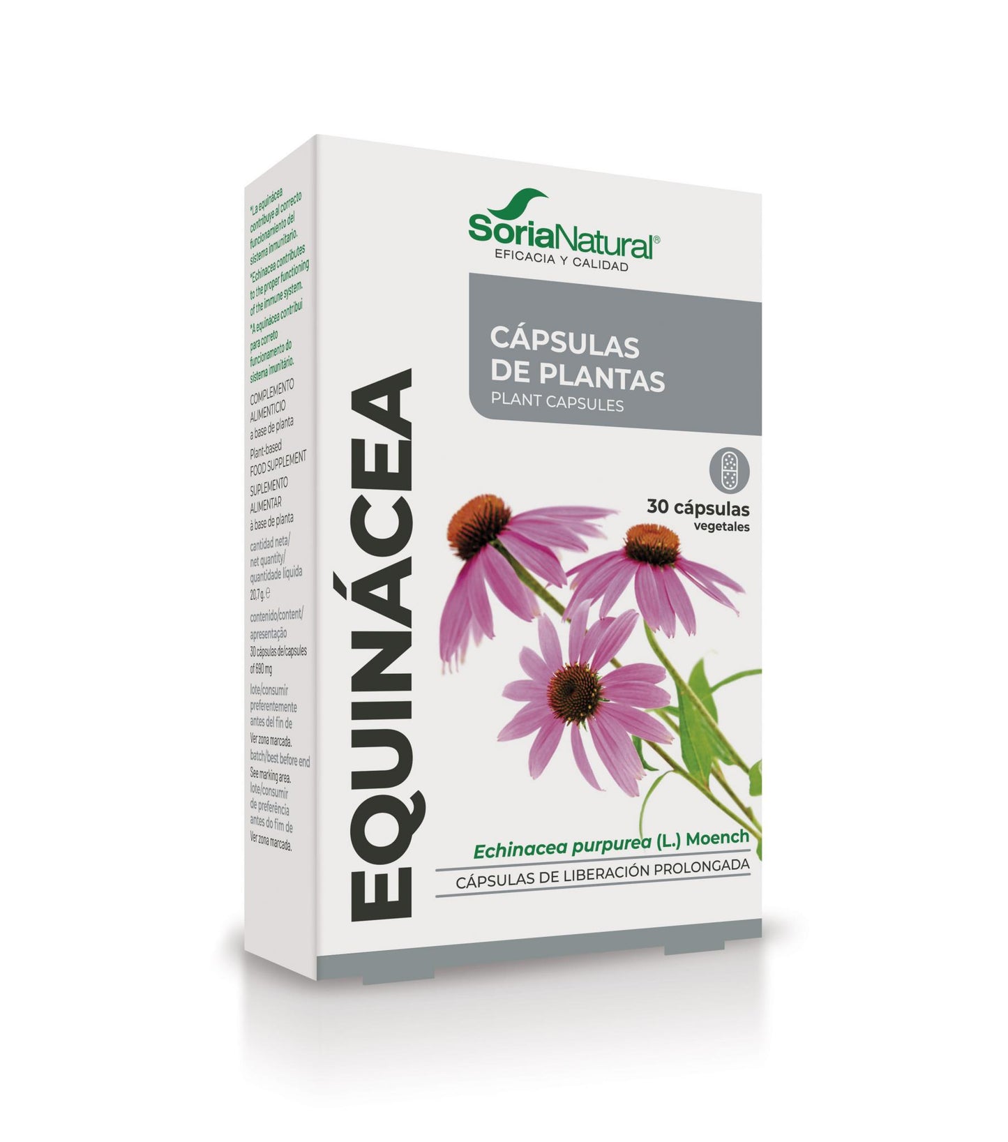 Equinácea cápsulas Soria Natural Defensas Sistema Inmunitario