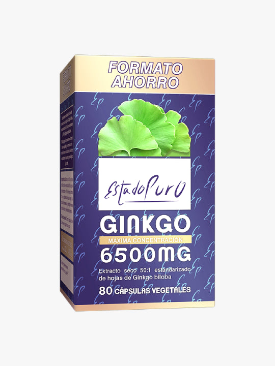 Ginkgo Biloba 6500 mg Tongil 80 cápsulas para memoria y circulación extracto 50:1 alta concentración
cápsulas vegetales para circulación cerebral