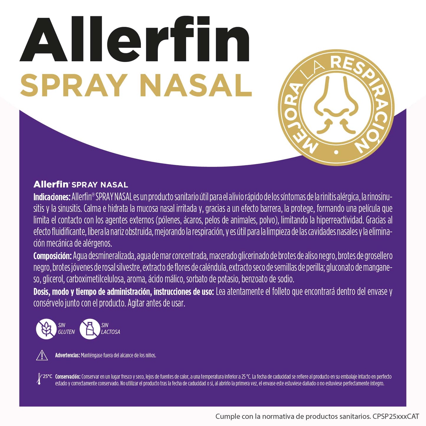 Allerfin Spray Nasal de Eladiet rinitis alergias