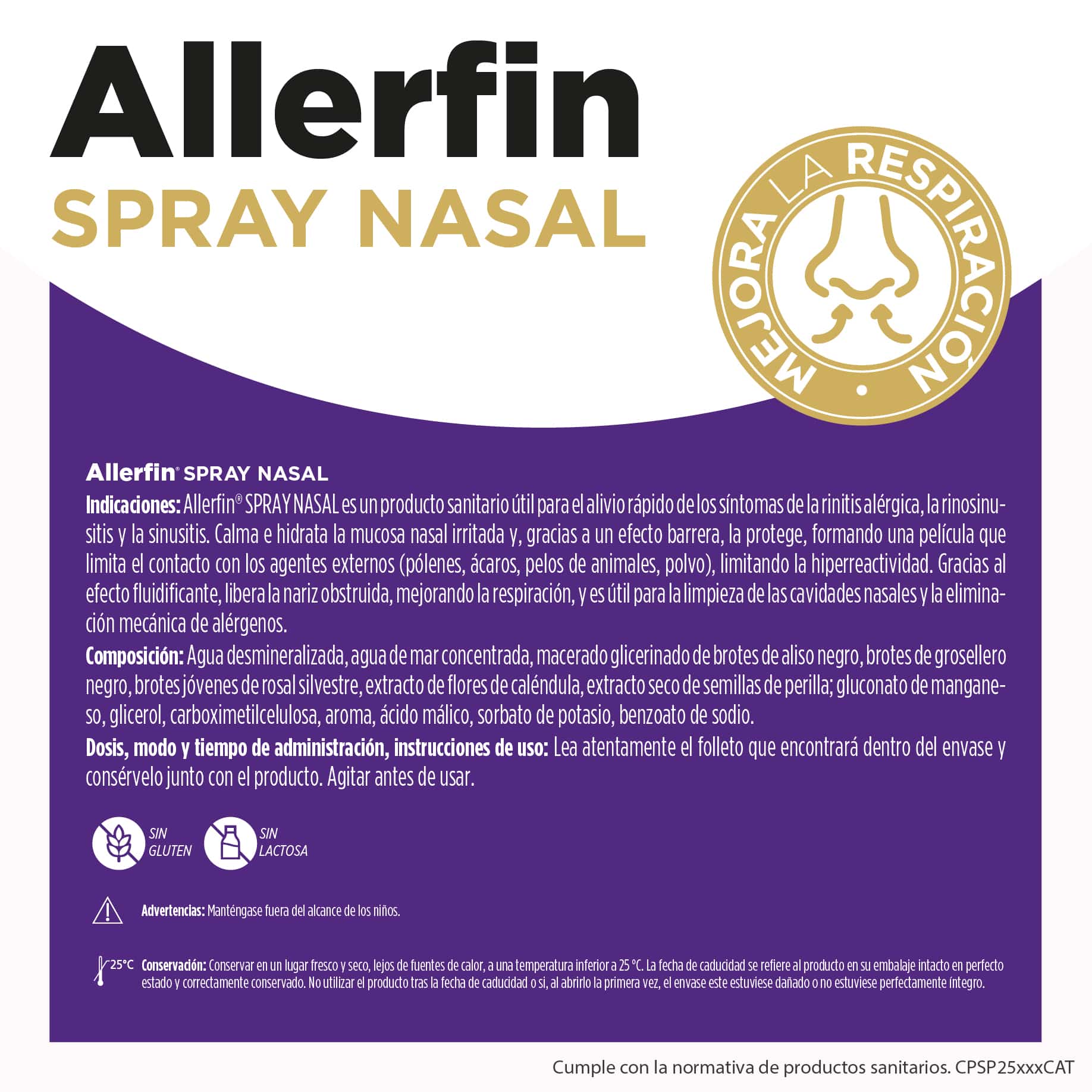 Allerfin Spray Nasal de Eladiet rinitis alergias