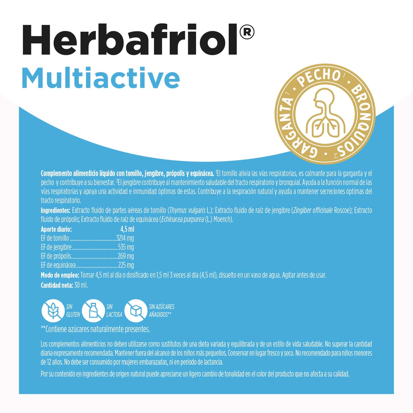 Herbafriol Multiactive Eladiet sistema respiratorio defensas