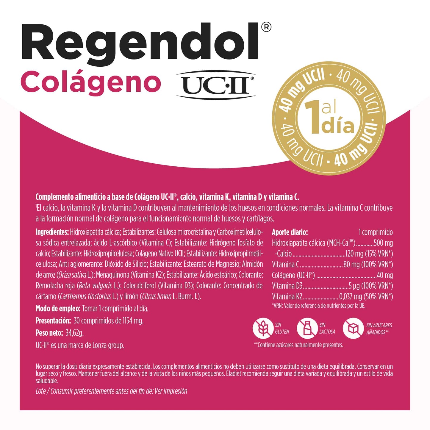RegenDol Colágeno UC-II