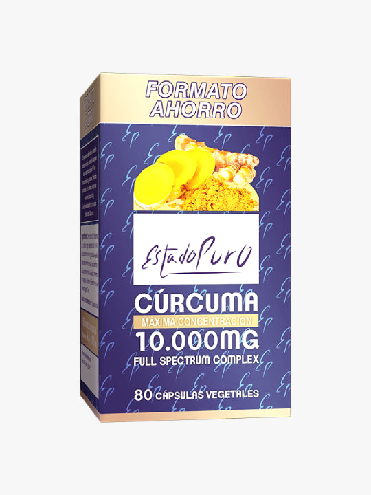 Cúrcuma 10000 mg Tongil Estado Puro con Bioperine complemento antioxidante y antiinflamatorio natural 80 cápsulas