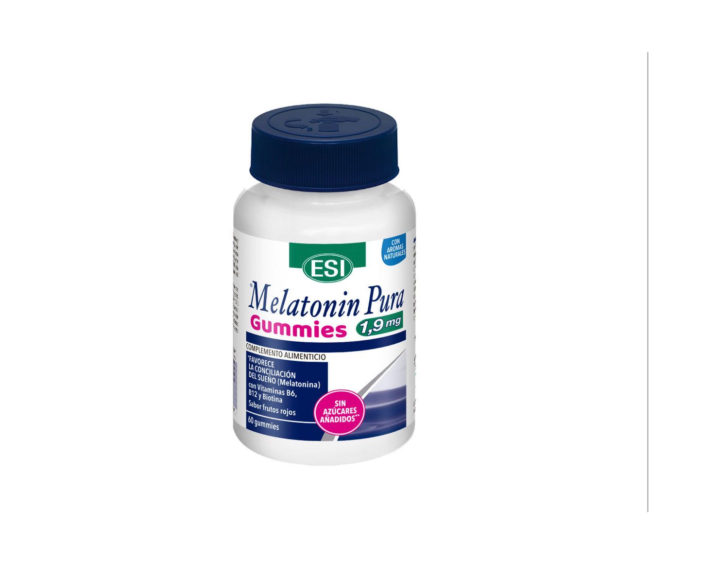 Melatonin Pura 1,9 mg Gummies con melatonina, ashwagandha y vitaminas B para el sueño y descanso