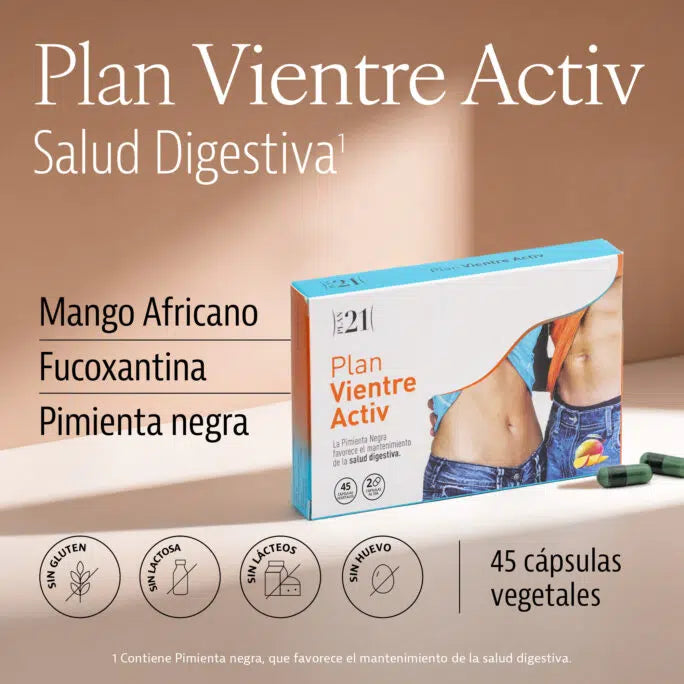 Plan Vientre Activ Plameca Salud digestiva cápsulas vegetales