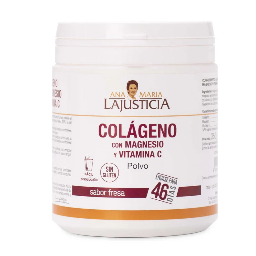 Colágeno con Magnesio y vitamina C en polvo Ana María lajusticia suplemento articulaciones piel cartílagos