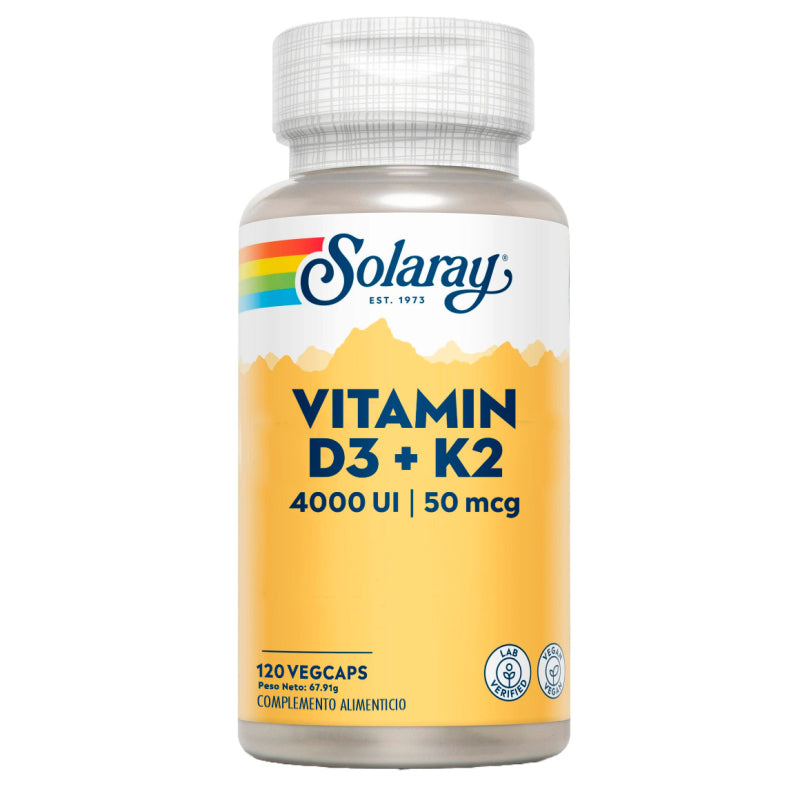 Vitamina D3+K2 120 cápsulas